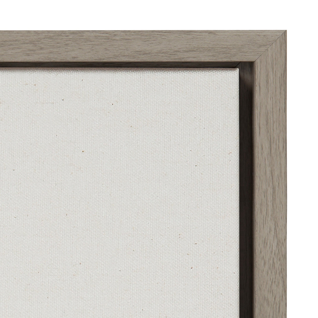 Sylvie Hey Dude Highland Cow Framed Linen Canvas by The Creative Bunch Studio