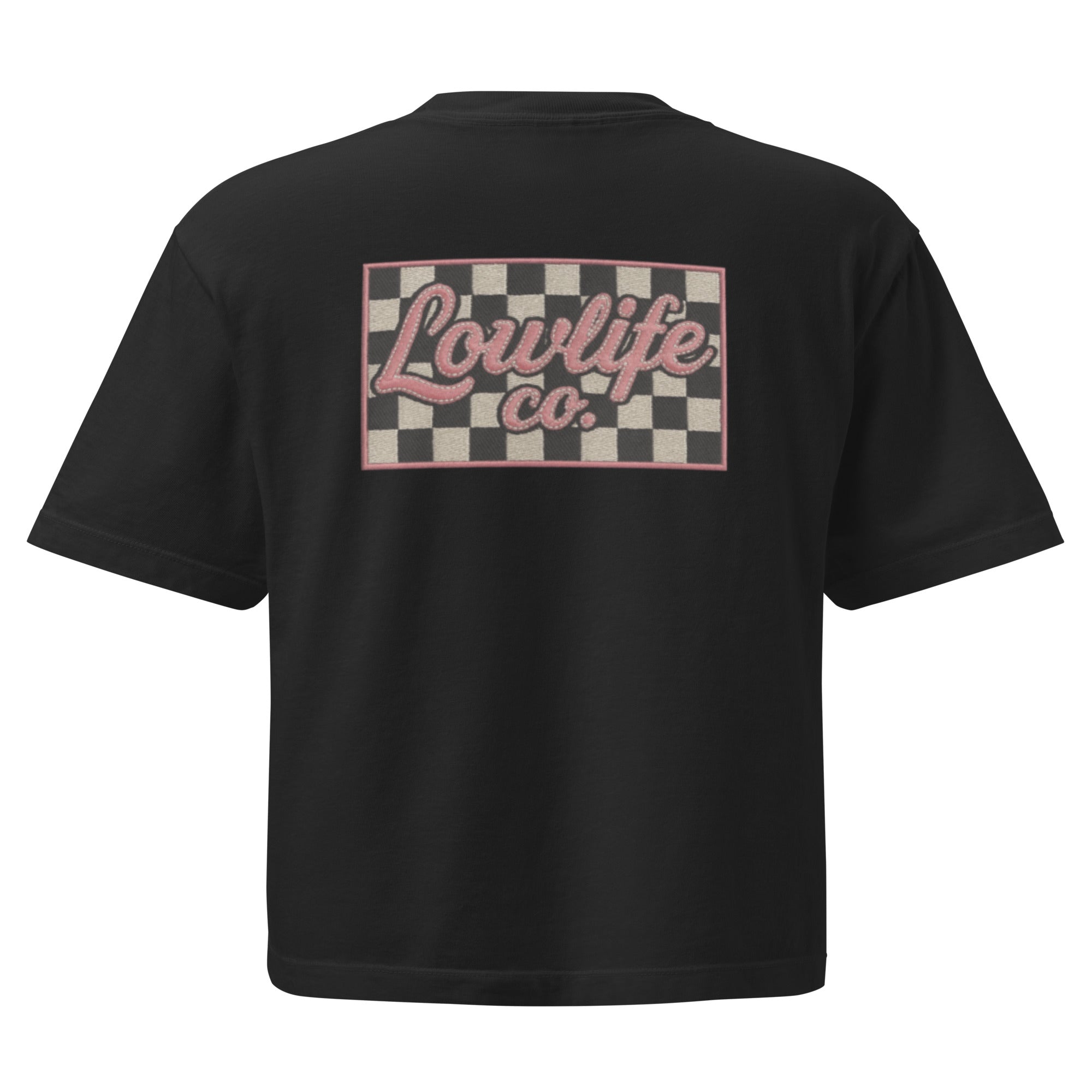 Lowlife Co Checkered Crop