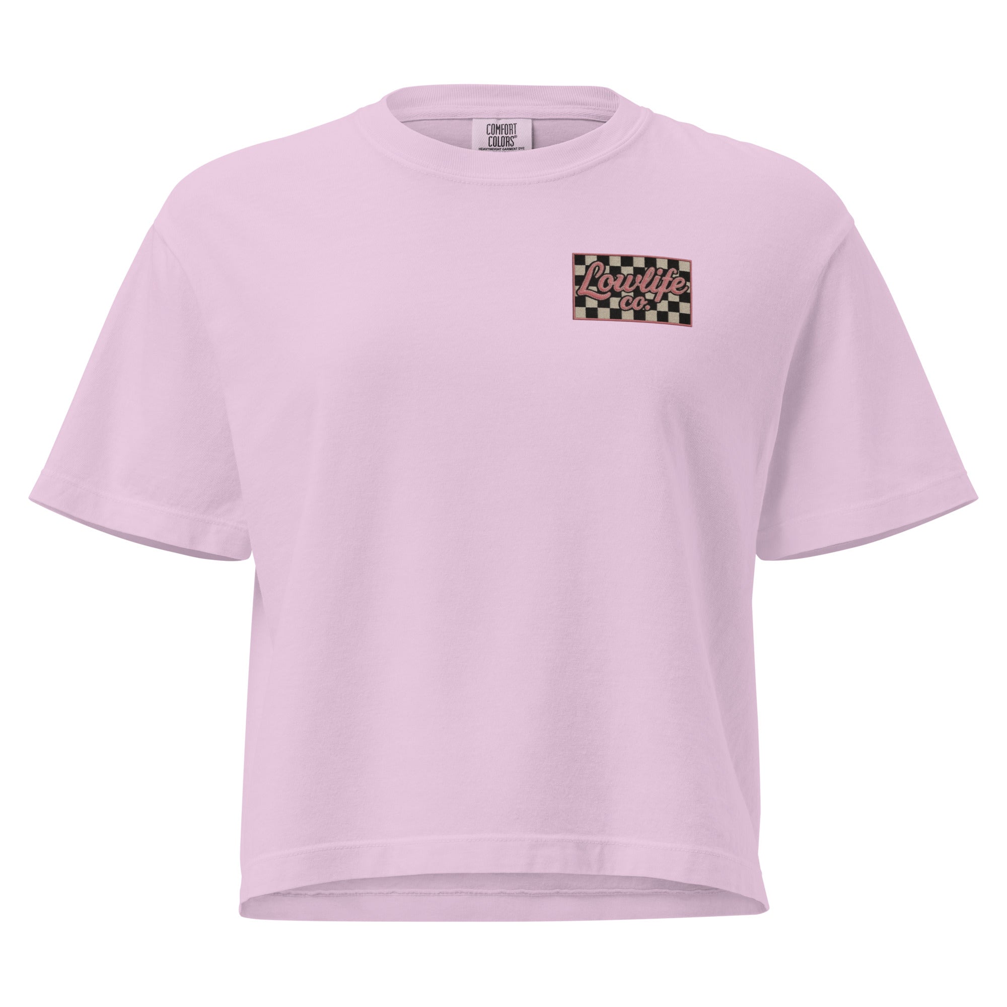 Lowlife Co Checkered Crop
